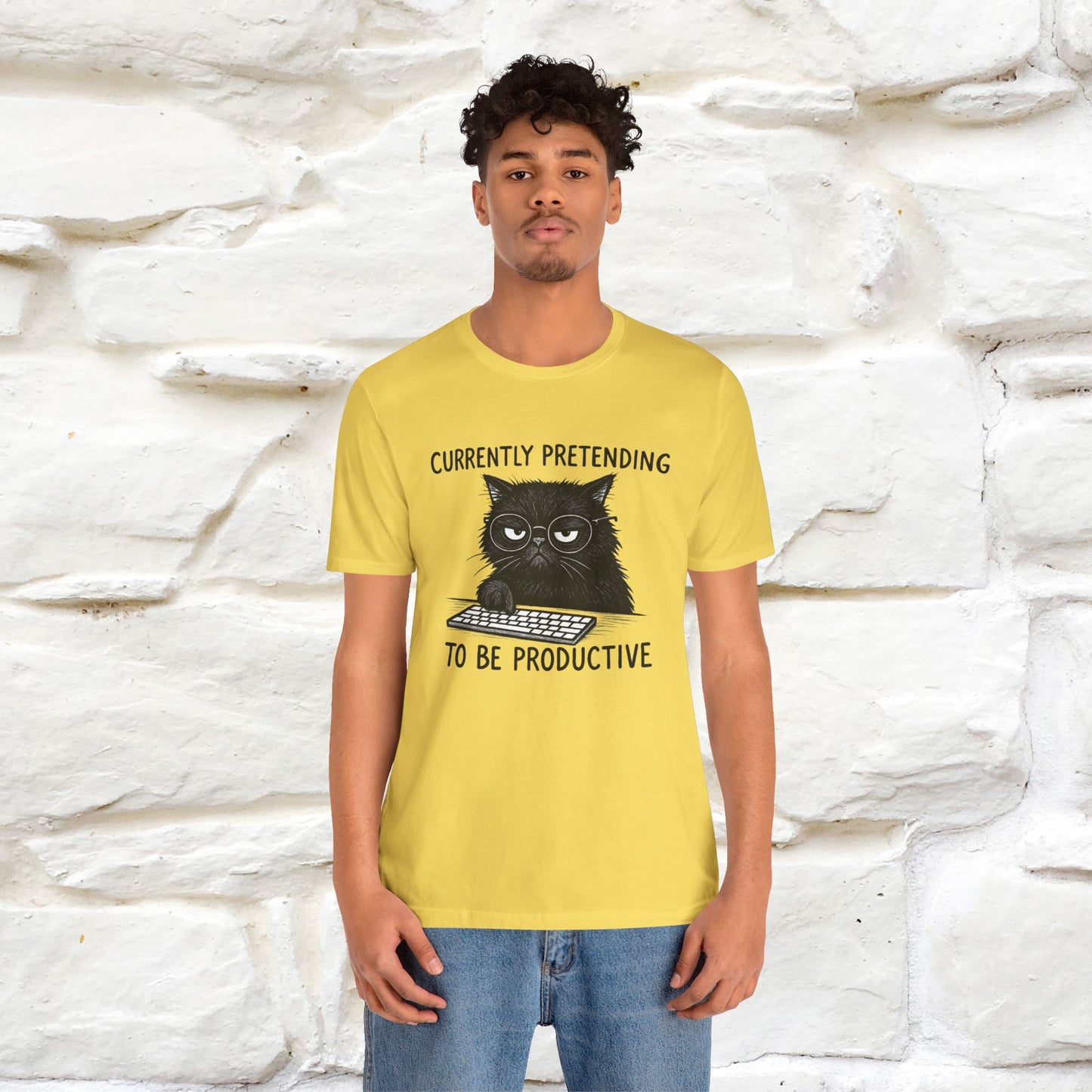 "Currently Pretending To Be Productive" |Cat T-Shirt | Nunu&Miao Studio