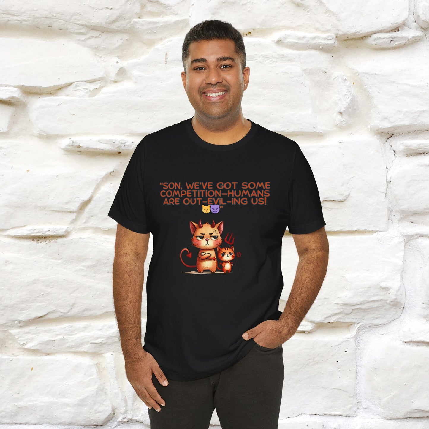 "Humans Are Out-Evil-Ing Us." Cat  T-shirt |Nunu&Miao Studio