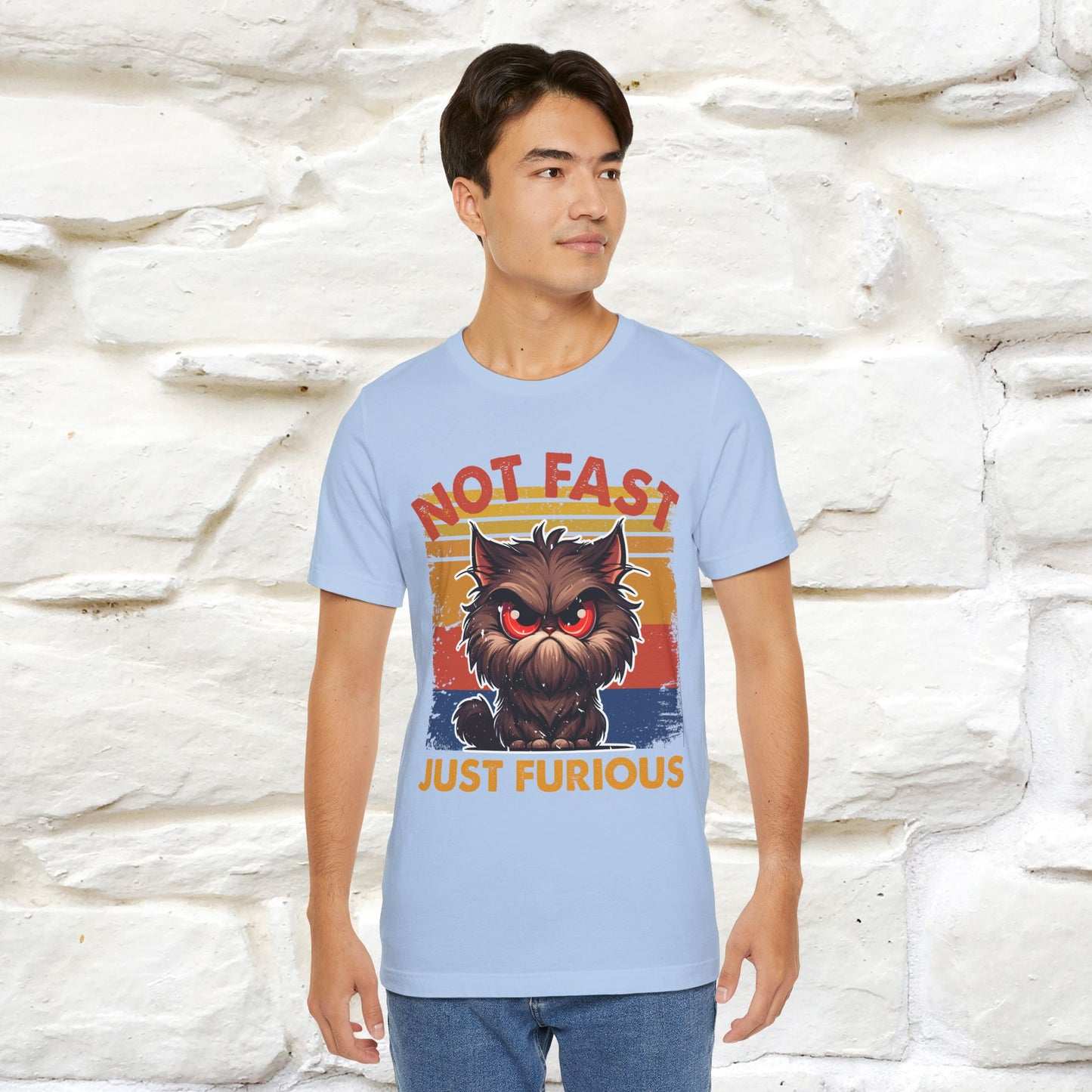 Not Fast, Just Furious |  Sarcastic Cat T-Shirt | Nunu&Miao Studio