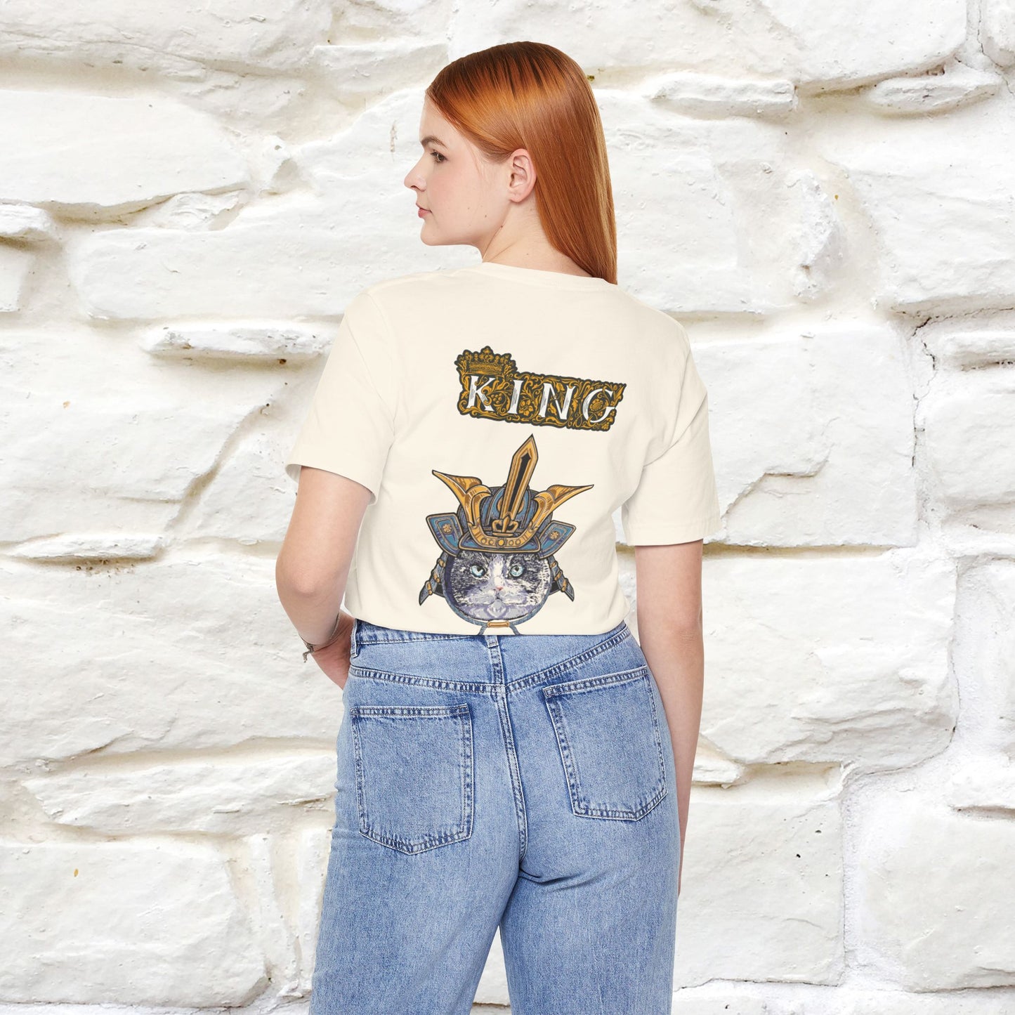 King Cat: Majestic Cat T-Shirt for Men & Women | Front & Back Design | 100% Cotton*