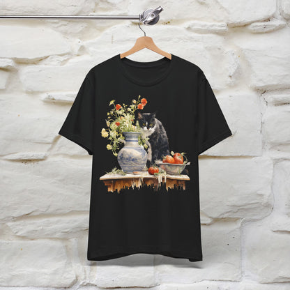 ''THe Cat and The Vase '' T-shirt for Men and Women 100% Cotton*