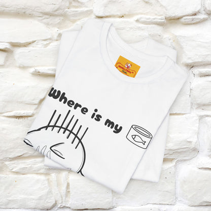 "Where Is My Tuna?" Cat T-Shirt | Nunu&Miao Studio - Nunu&Miao Studio