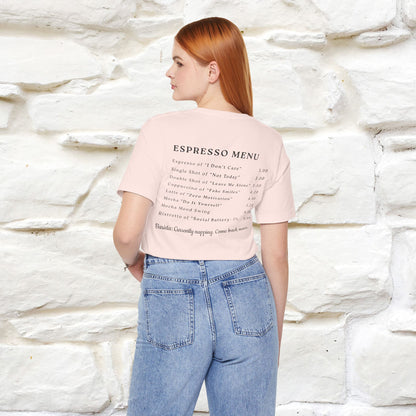"More Espresso Less Depresso" |Cat T-Shirt | Nunu&Miao Studio