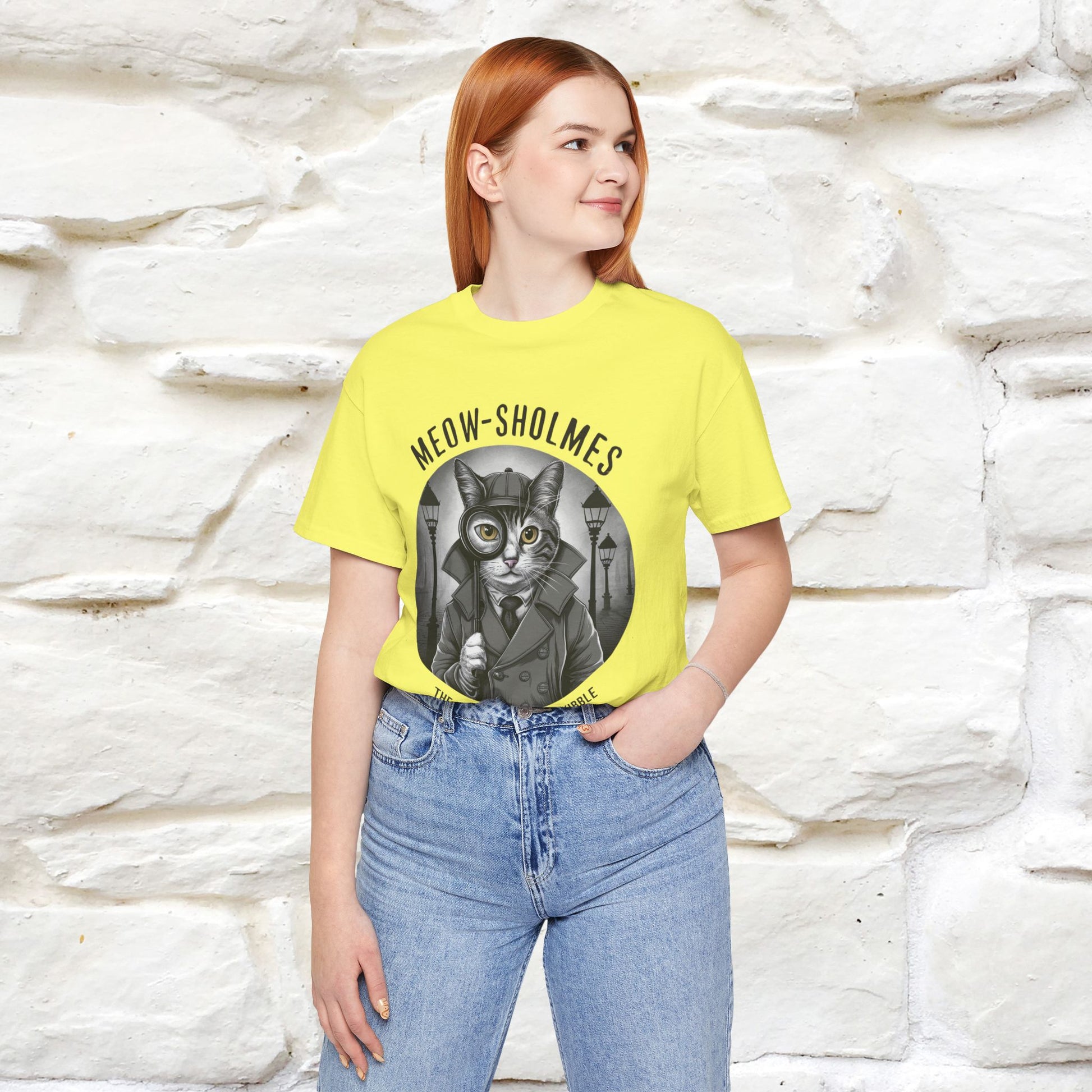 ''Meow-Sholmes: The Case of the Missing Kibble'' | Detective Cat Tee | Nunu&Miao Studio - Nunu&Miao Studio