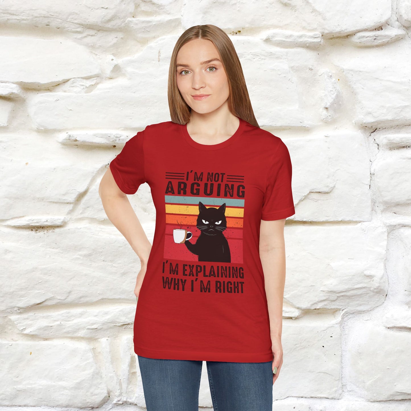 Non sto discutendo, sto spiegando perché ho ragione T-shirt con gatto per uomo e donna | 100% cotone* Maglietta divertente