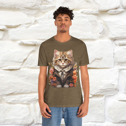 "Mr. Meow" Elegant Cat T-Shirt for Men & Women | 100% Cotton*