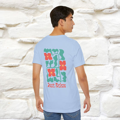 "Just Relax'' Cat T-Shirt Front and Back Design | Nunu&Miao Studio