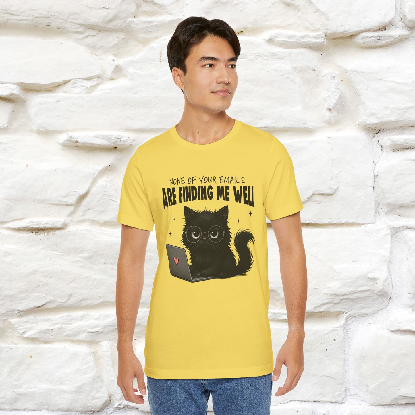 "None of your Emails Are Finding Me Well" Cat T-Shirt | Nunu&Miao Studio