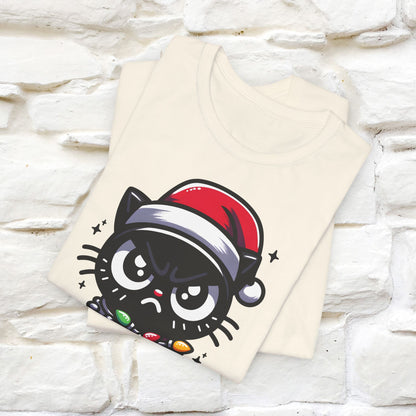 Is This Jolly Enough? | Funny Cat Christmas Shirt for Men & Women | 100% Cotton