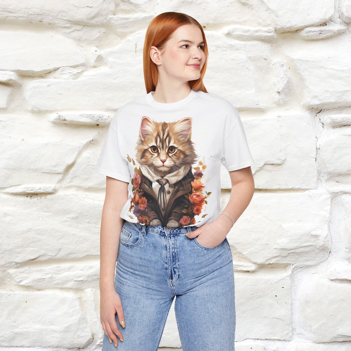 ''Charismatic'' Cat T-shirt for Women 100% Cotton* - Nunu&Miao Studio