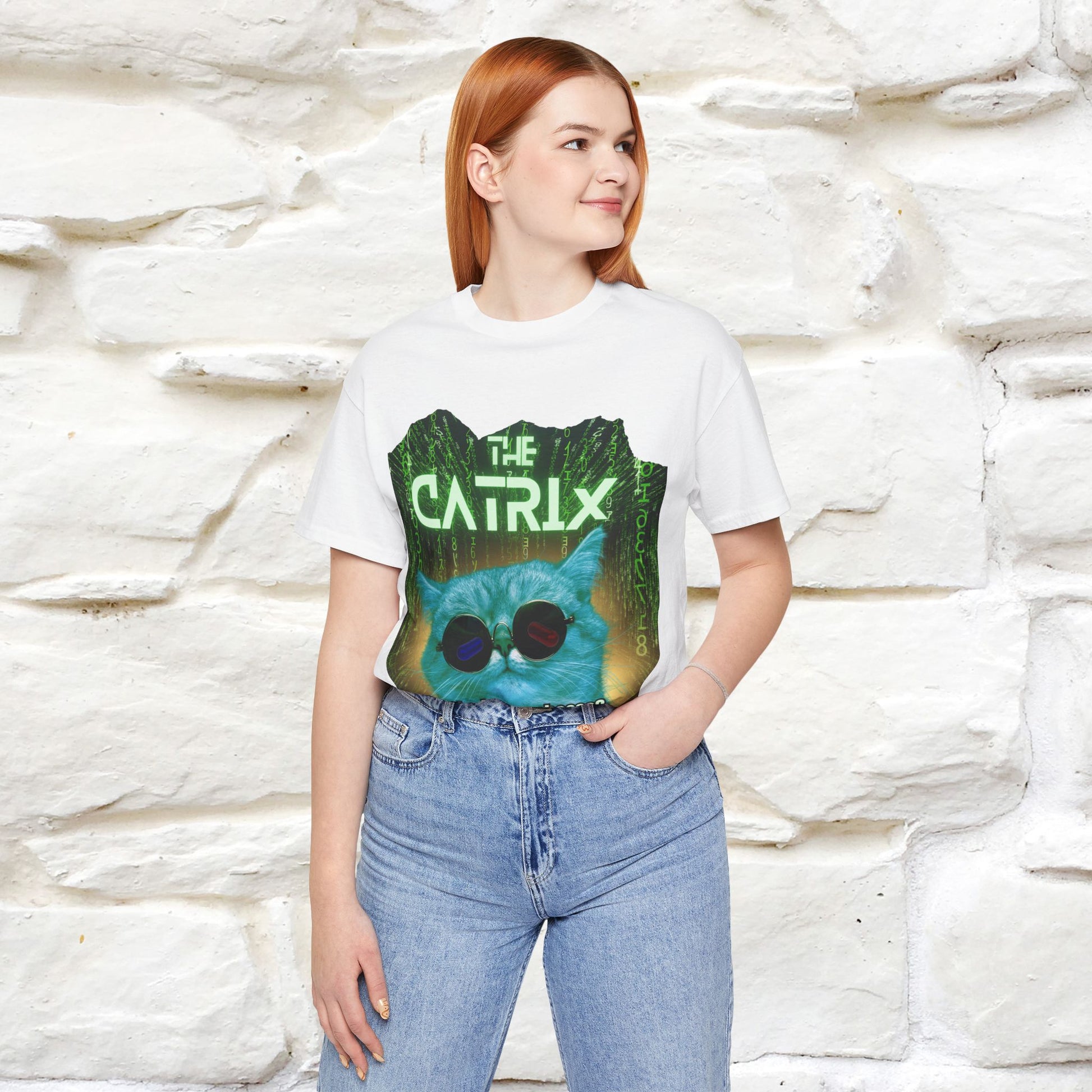 ''The Catrix: What Will You Choose?'' Cat T-Shirt | Nunu&Miao Studio - Nunu&Miao Studio
