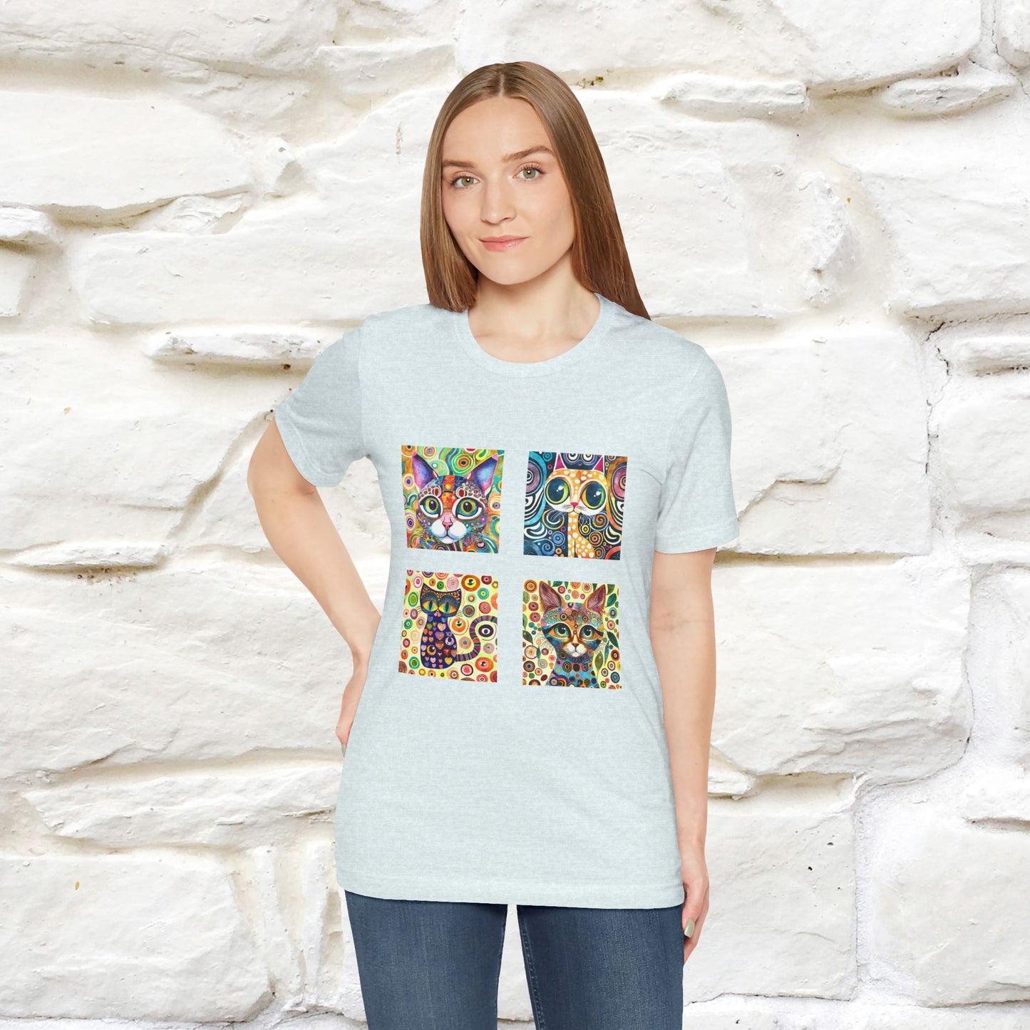 "Mosaic" Cat T-shirt for Men & Women | 100% Cotton* 🐾