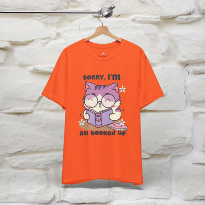 Funny Cat T-Shirt for Book Lovers – 100% Cotton* | Cute Cat Apparel for Men & Women | Gifts for Cat Lovers