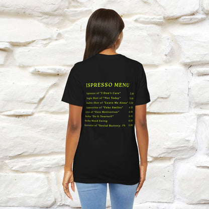 "More Espresso Less Depresso" |Cat T-Shirt | Nunu&Miao Studio