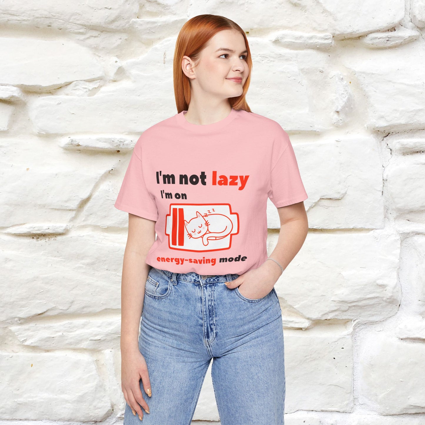 ''I am Not Lazy...'' Cat T-Shirt | Nunu&Miao Studio