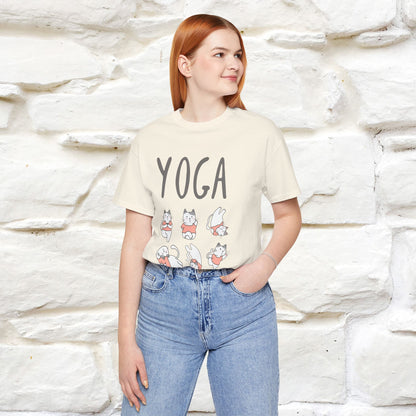 The Real Yoga Challenge Cat T-Shirt for Men & Women | 100% Cotton* Funny & Comfortable Tee