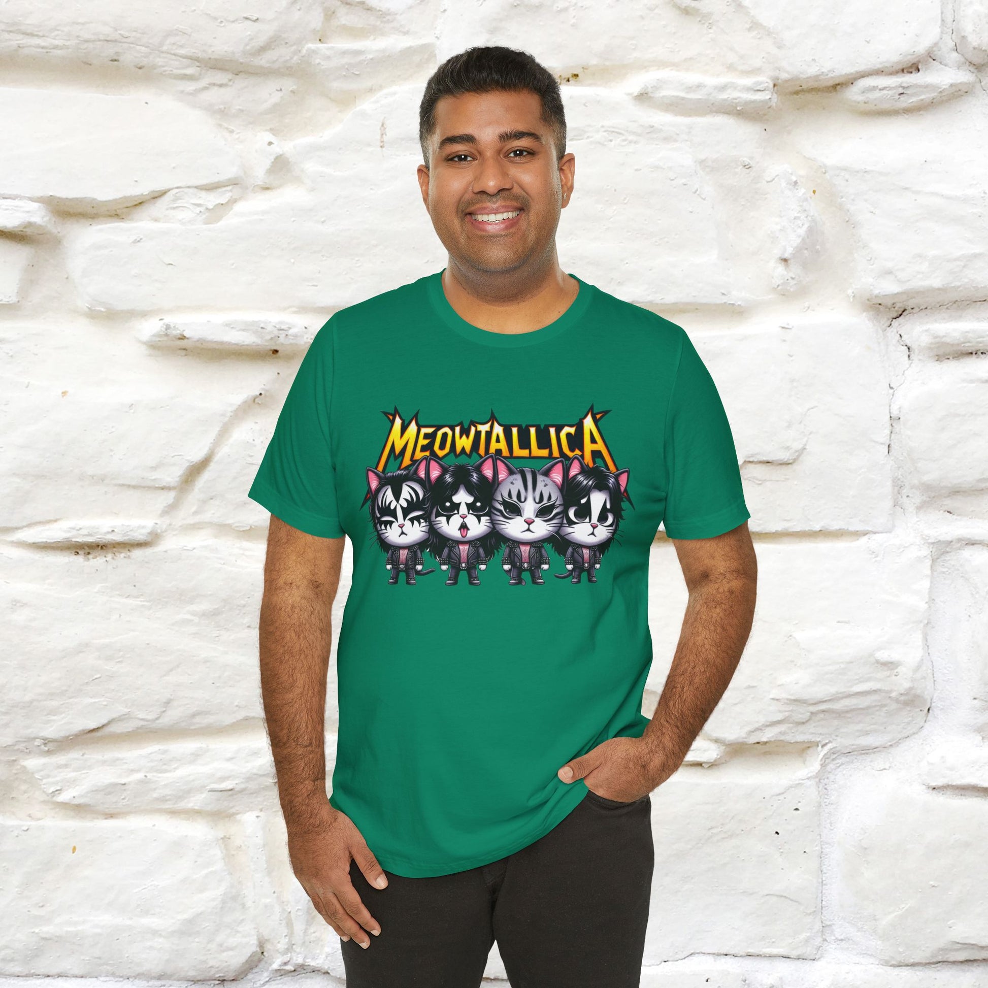 Meowtallica T-Shirt | Rock-Inspired Cat Tee| Nunu&Miao Studio - Nunu&Miao Studio