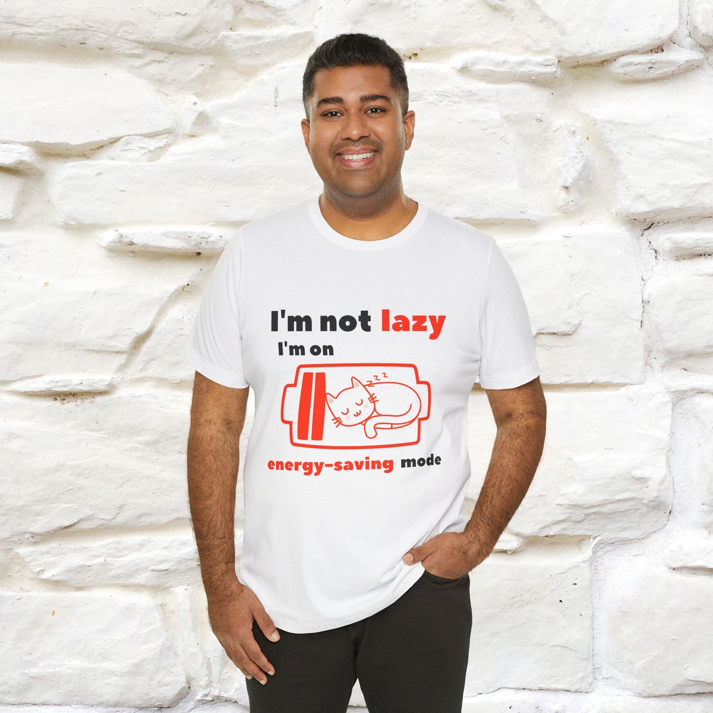 ''I am Not Lazy...'' Cat T-Shirt | Nunu&Miao Studio