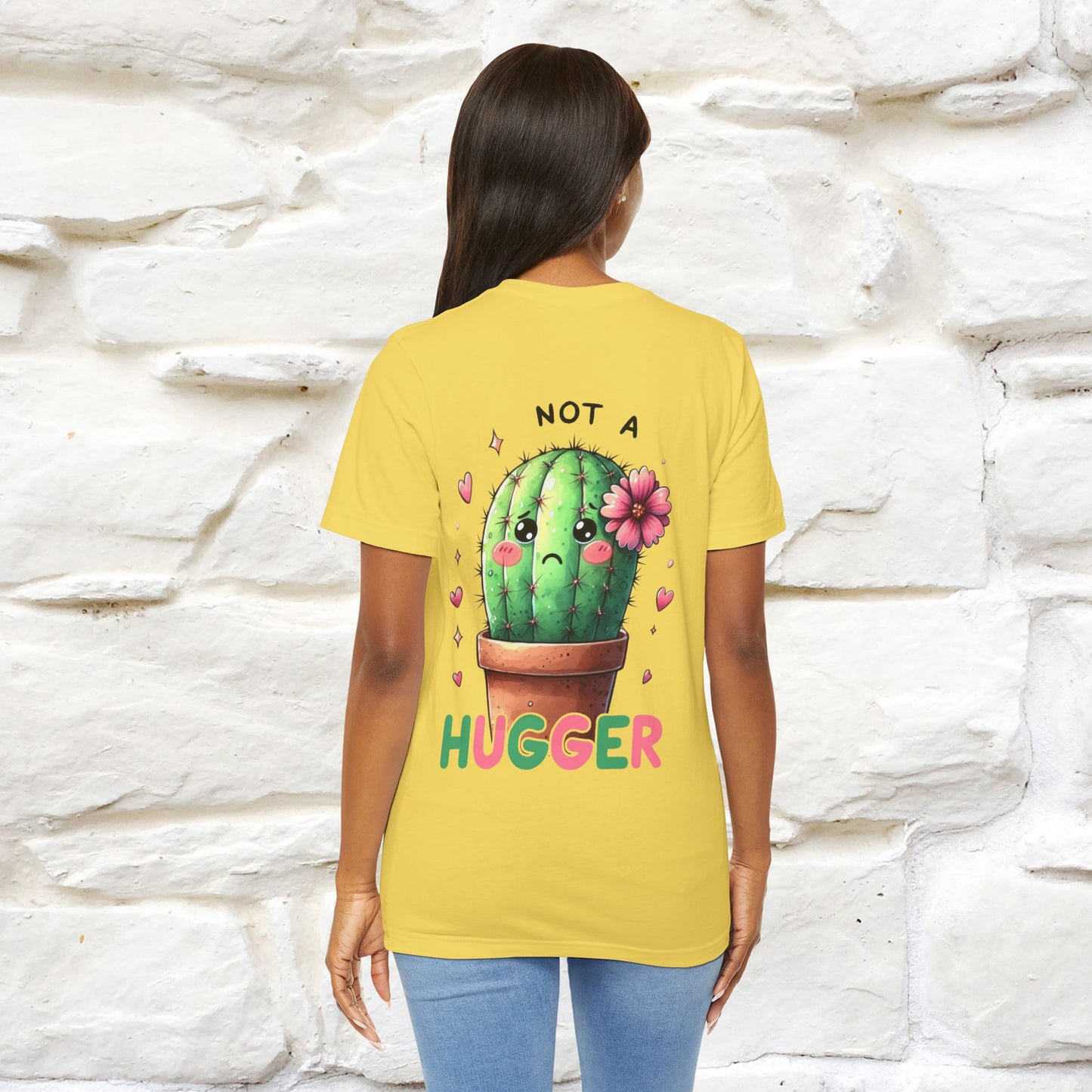"Not A Hugger" |Funny T-Shirt | Front & Back Design|Nunu&Miao Studio