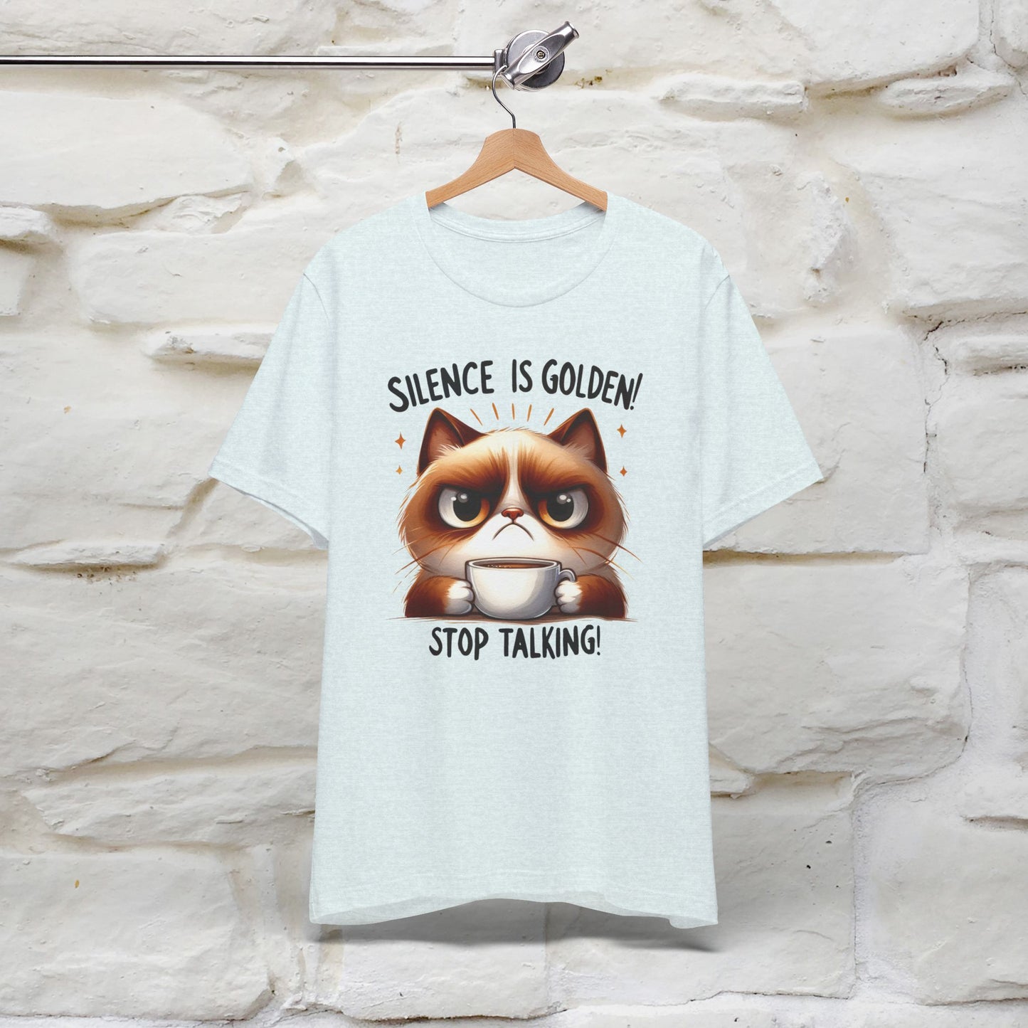 ''Silence Is Golden, Stop Talking'' T-shirt for Men and Women 100% Cotton*