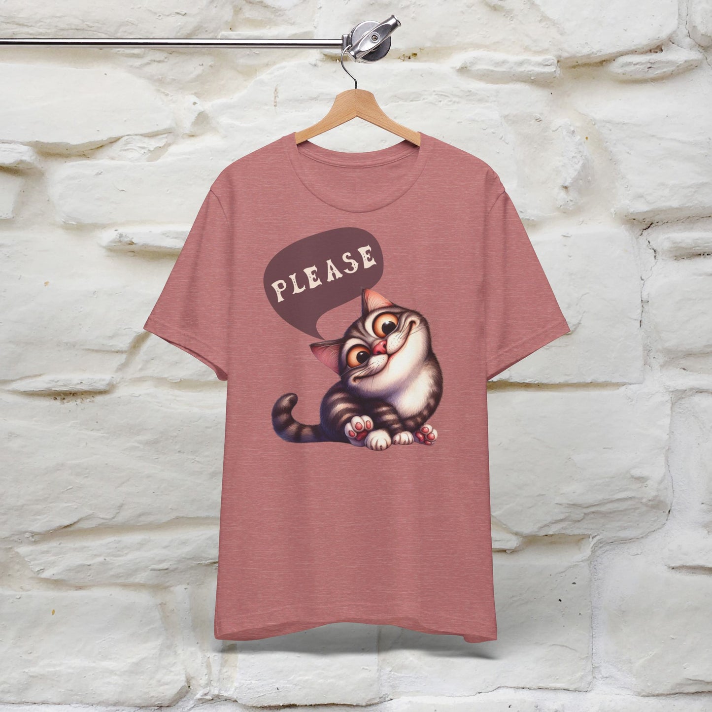 ''Please' Cat T-shirt for Women 100% Cotton* - Nunu&Miao Studio