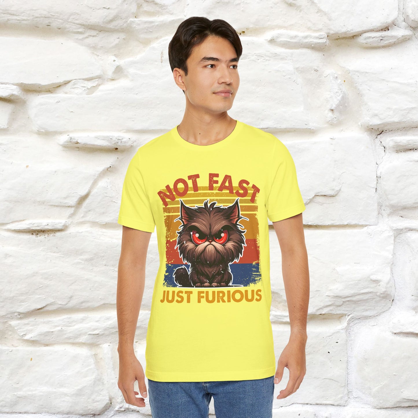 Not Fast, Just Furious |  Sarcastic Cat T-Shirt | Nunu&Miao Studio