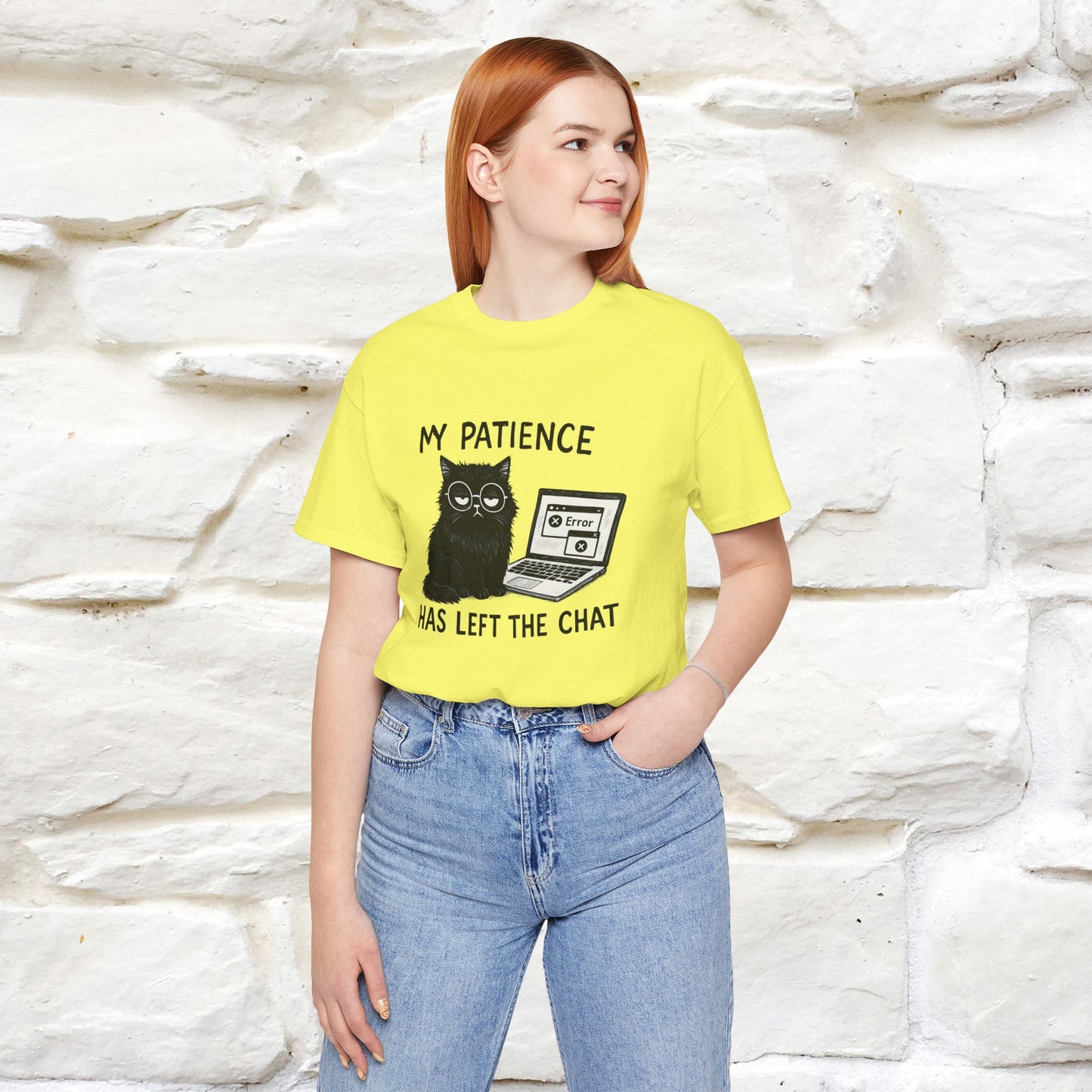 "My Patience Has Left The Chat" |Cat T-Shirt | Nunu&Miao Studio