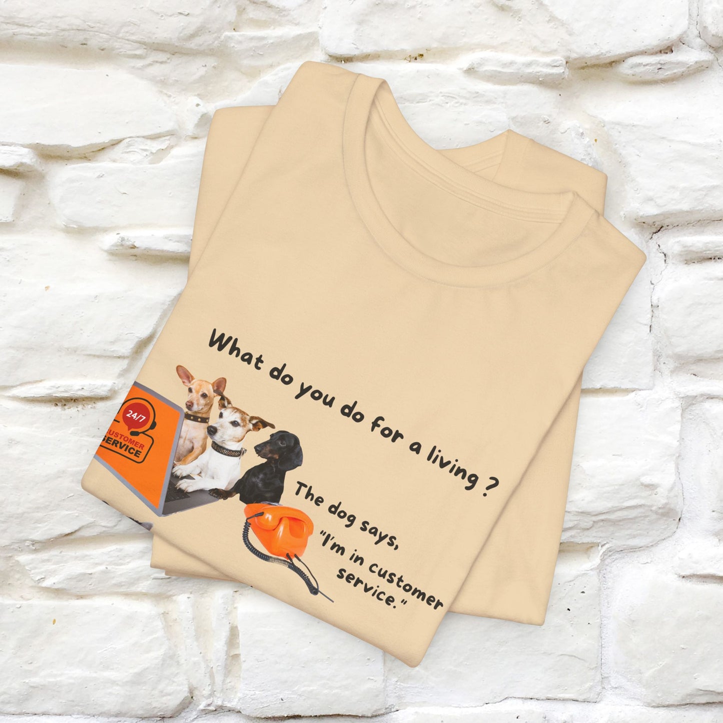 "What Do You Do for a Living?" Funny Cat & Dog T-Shirt for Men & Women | 100% Cotton* 🐾