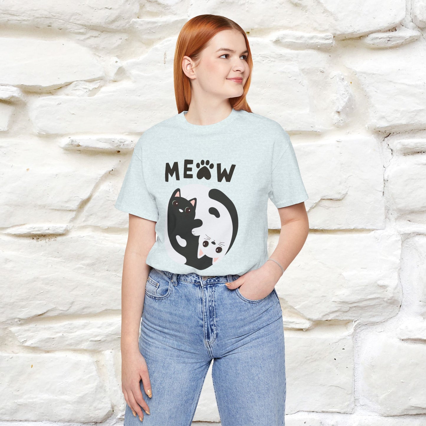 ''Ying Yang Meow''  Cat T-shirt for Men and Women  100% Cotton*