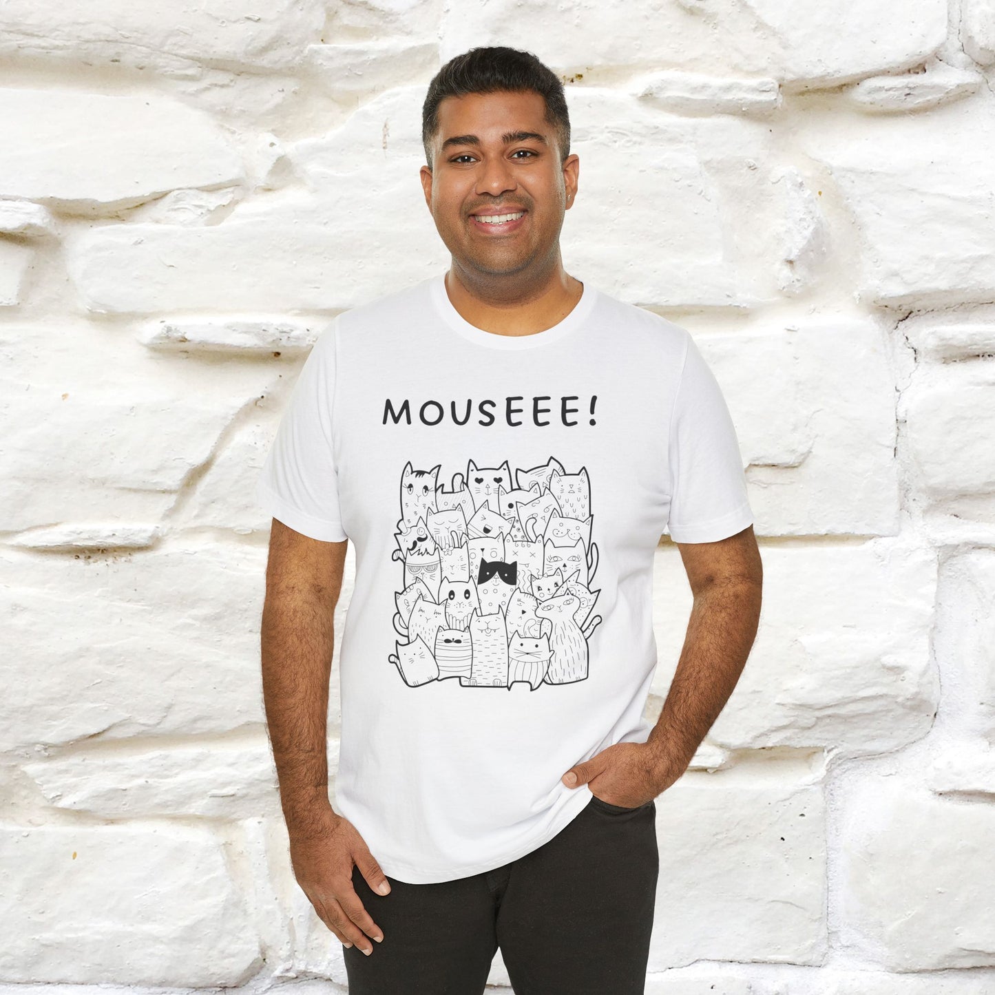 "Mouseee!" Cute Cat T-Shirt for Men & Women | 100% Cotton* 🐾