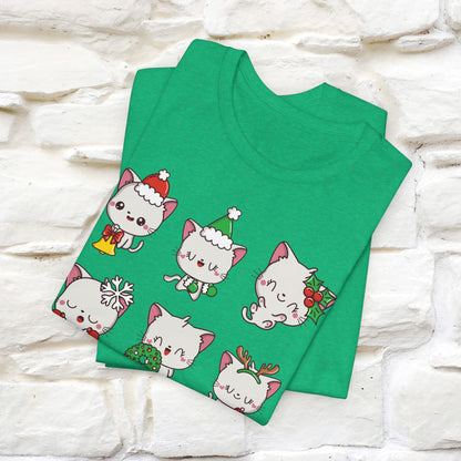 Christmas Cats T-Shirt | Festive Cat T-Shirt for Men & Women | 100% Cotton*