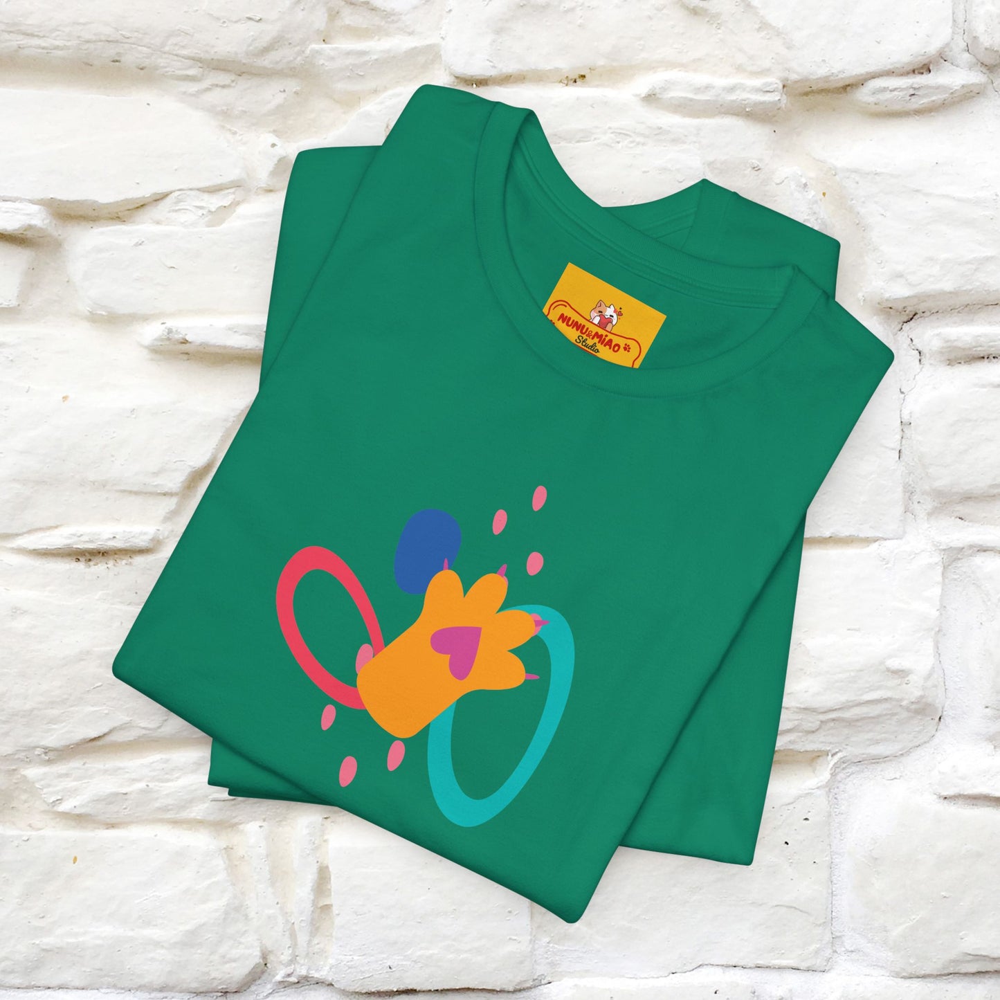 ''The Power Of Meow'' Cat T-Shirt Front and Back Design | Nunu&Miao Studio