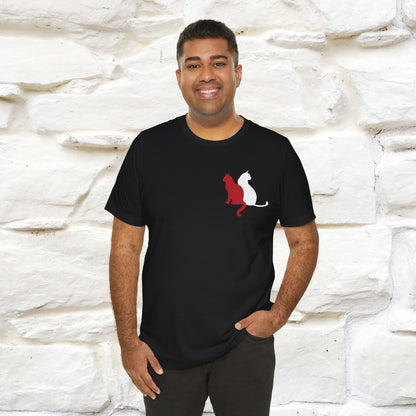 ''Modern Shapes'' Cat T-Shirt Front and Back Design | Nunu&Miao Studio