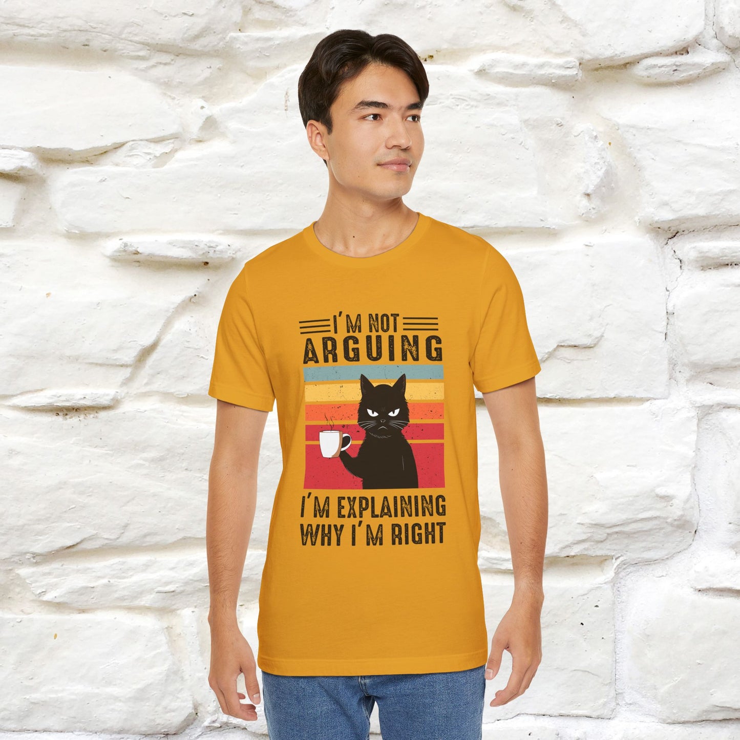 Non sto discutendo, sto spiegando perché ho ragione T-shirt con gatto per uomo e donna | 100% cotone* Maglietta divertente