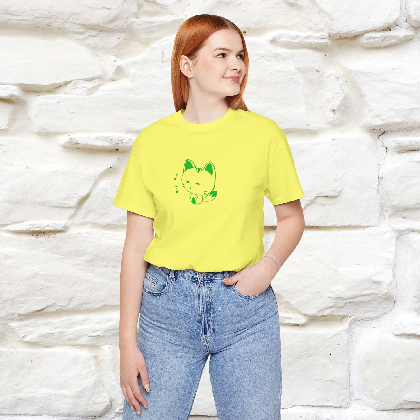 "Happiness Comes From Peace, Peace Comes From Indifference" Cat T-Shirt| Front & Back Design | Nunu&Miao Studio
