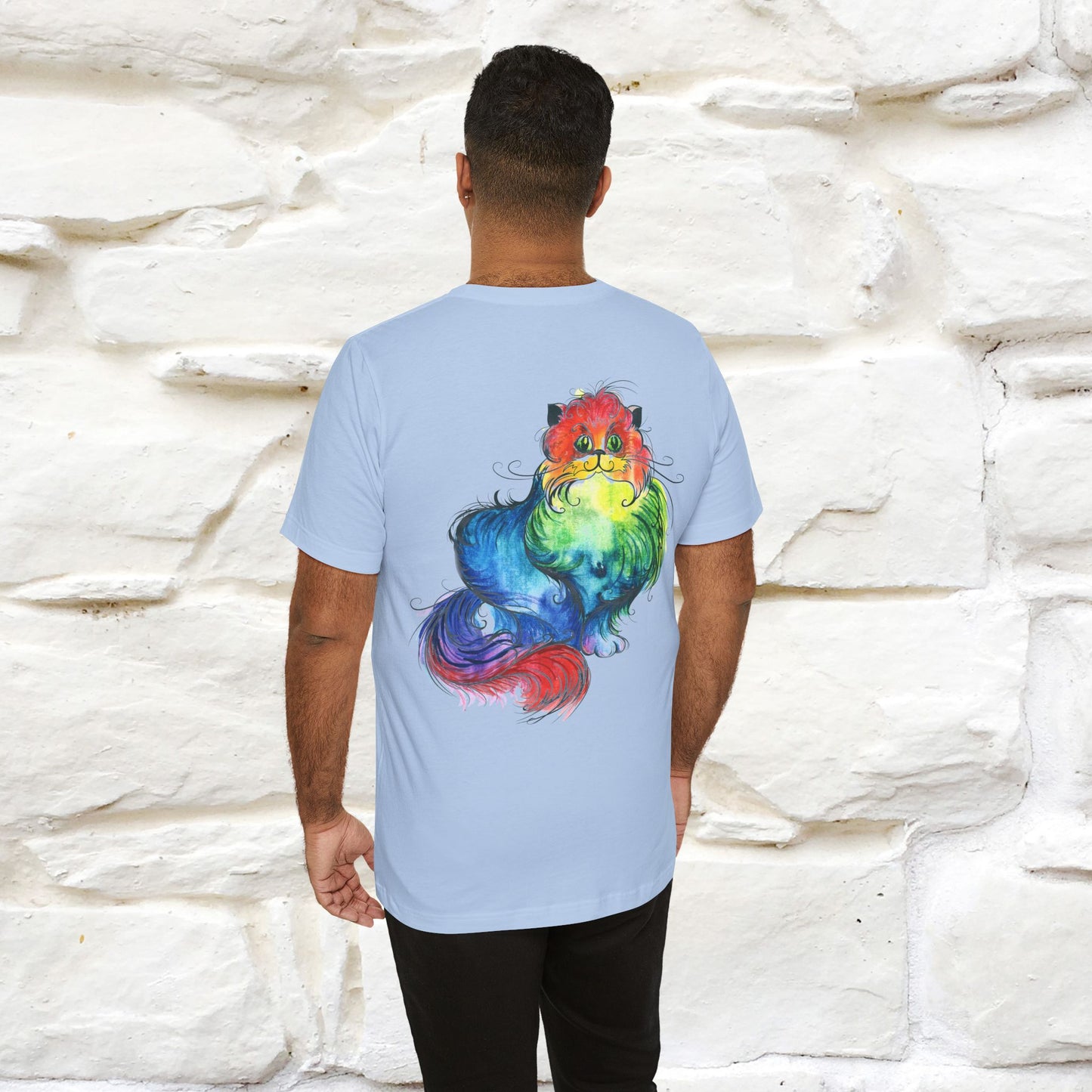 "Il Pittore'' Cat T-Shirt Front and Back Design | Nunu&Miao Studio