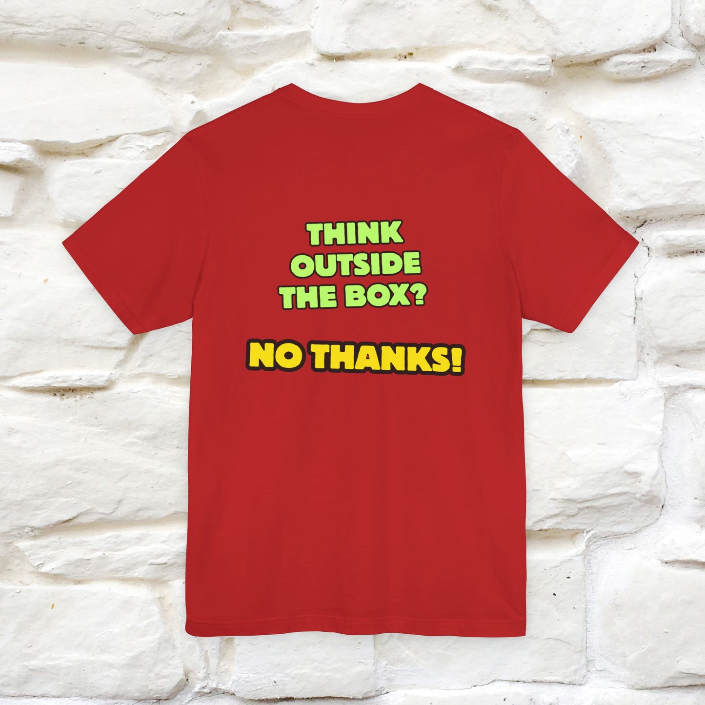 "Think outside the box? No thanks." Cat T-Shirt | Nunu&Miao Studio