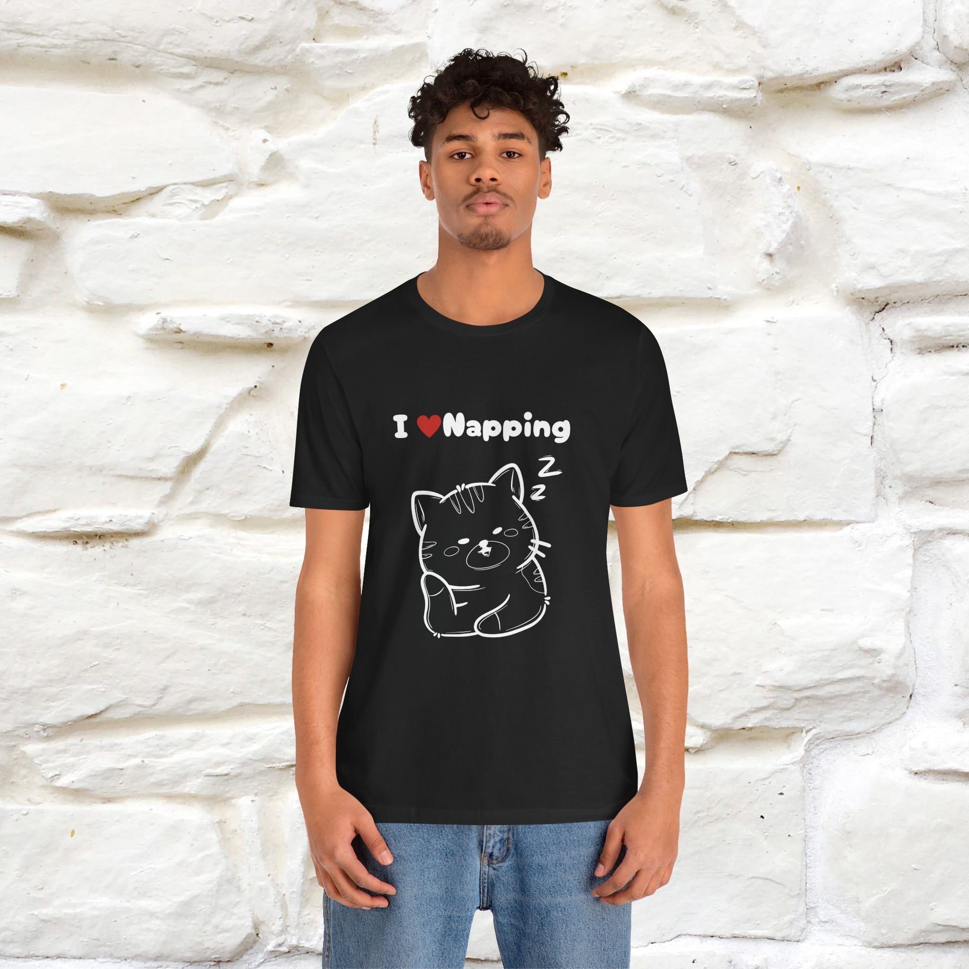 "I Love Napping" Cat T-Shirt | Nunu&Miao Studio - Nunu&Miao Studio