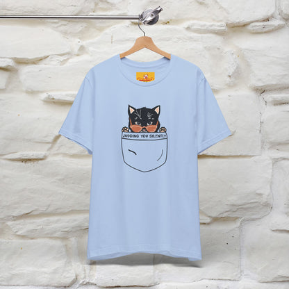 ''Judging You Silently'' | Cat T-Shirt for Men | Nunu&Miao Studio