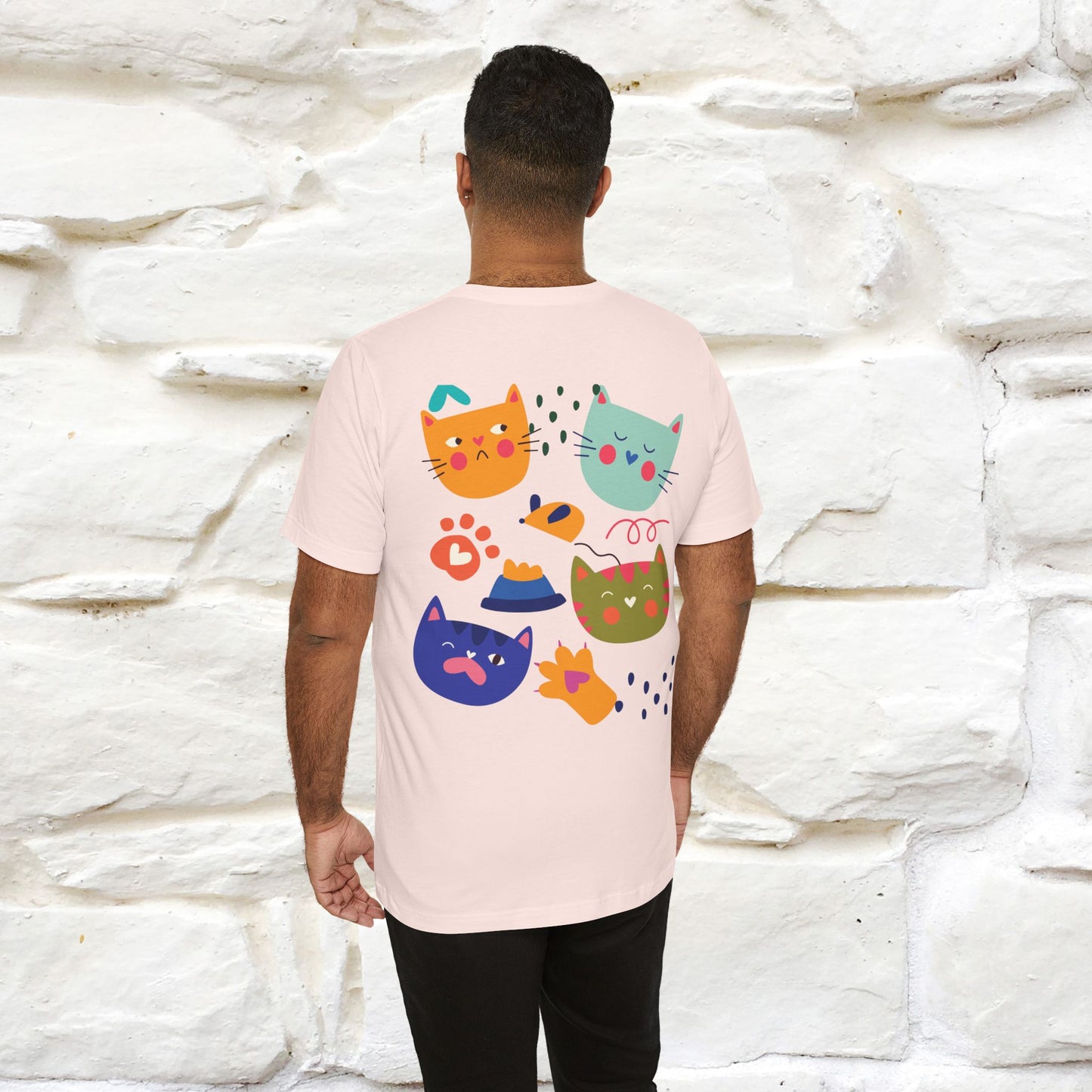 ''The Power Of Meow'' Cat T-Shirt Front and Back Design | Nunu&Miao Studio