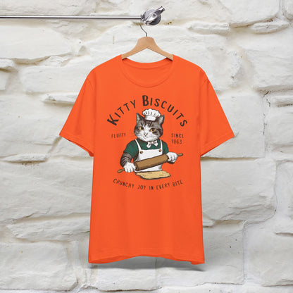 Kitty Biscuits Crunchy Joy T-Shirt | Cat Lover’s Delight for Men & Women | 100% Cotton*