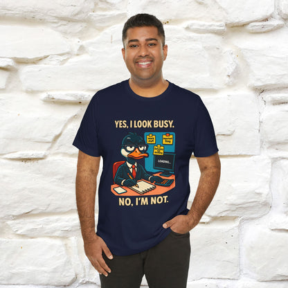 ''Yes, I Look Busy. No I'm Not.''|  Sarcastic Cat T-Shirt | Nunu&Miao Studio