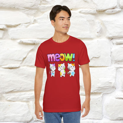 Meow! Funny Cat T-Shirt for Men & Women | 100% Cotton*