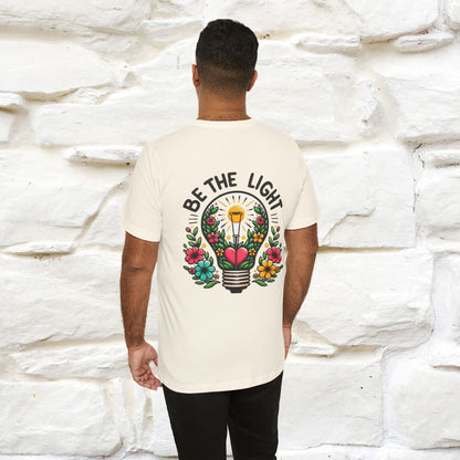 ''Be The Light" Cat T-Shirt| Front & Back Design | Nunu&Miao Studio