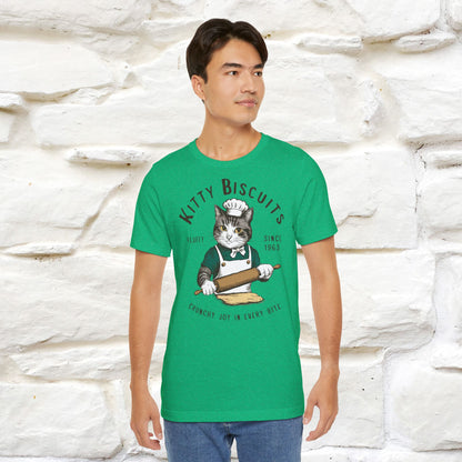 Kitty Biscuits Crunchy Joy T-Shirt | Cat Lover’s Delight for Men & Women | 100% Cotton*