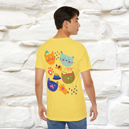 ''The Power Of Meow'' Cat T-Shirt Front and Back Design | Nunu&Miao Studio