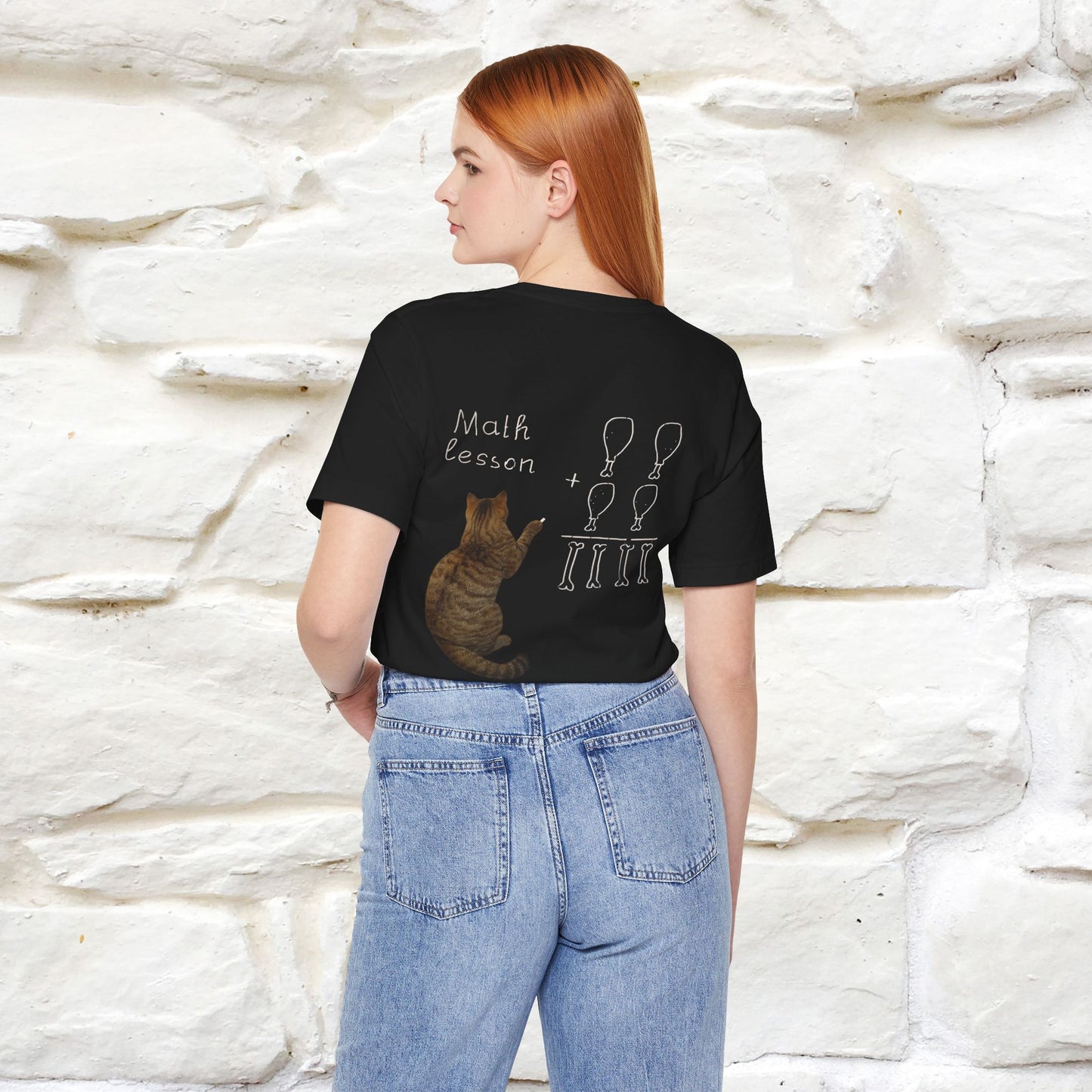 “Math teachers have too many functions.”|  Cat T-Shirt | Front & Back Design | Nunu&Miao Studio
