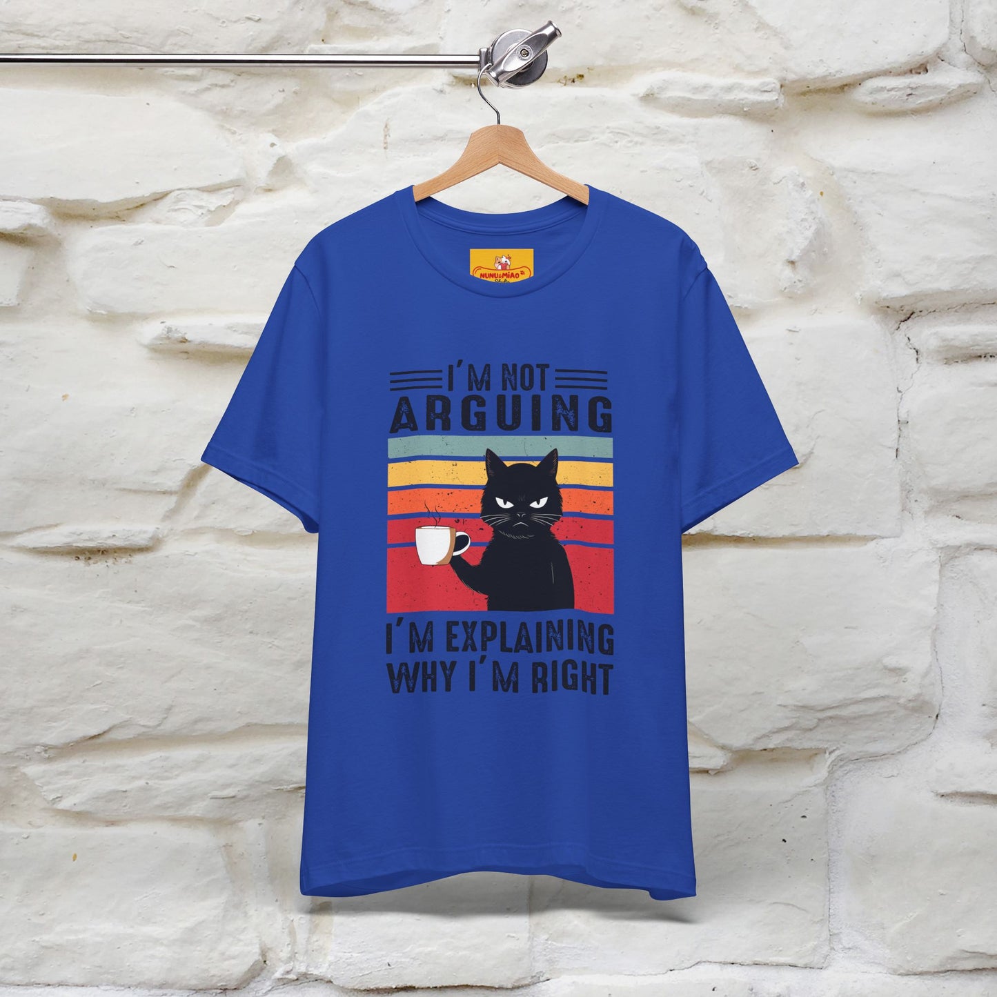Non sto discutendo, sto spiegando perché ho ragione T-shirt con gatto per uomo e donna | 100% cotone* Maglietta divertente