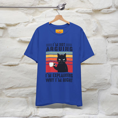 Non sto discutendo, sto spiegando perché ho ragione T-shirt con gatto per uomo e donna | 100% cotone* Maglietta divertente