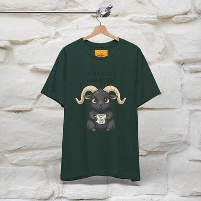 "I Can Be a Real Devil Before My Coffe" Funny T-shirt |Nunu&Miao Studio